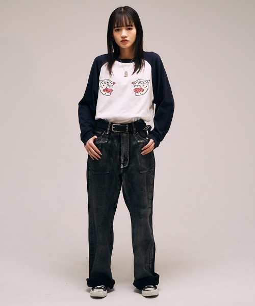 EFFECTEN(エフェクテン)の「mp13750- Rainbow Black Denim Pants デニムパンツ(デニムパンツ・メンズ・ブラック系その他/ブラック系その他2・ONE SIZE)」の10枚目の写真