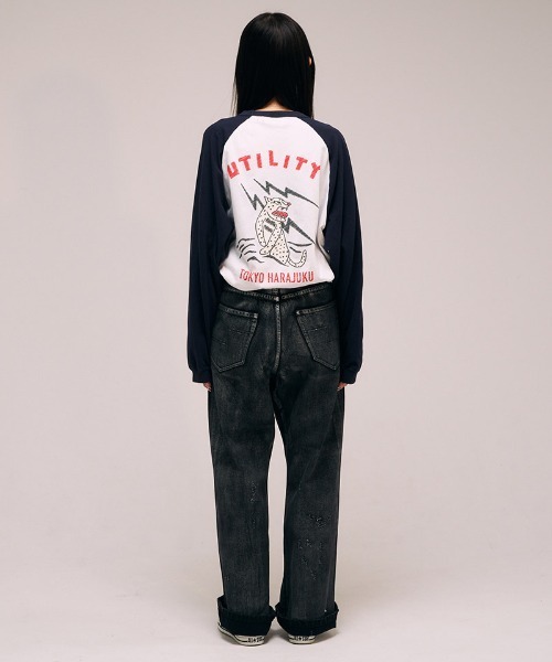 EFFECTEN(エフェクテン)の「mp13750- Rainbow Black Denim Pants デニムパンツ(デニムパンツ・メンズ・ブラック系その他/ブラック系その他2・ONE SIZE)」の12枚目の写真