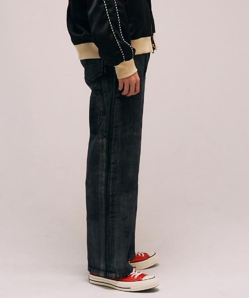 EFFECTEN(エフェクテン)の「mp13750- Rainbow Black Denim Pants デニムパンツ(デニムパンツ・メンズ・ブラック系その他/ブラック系その他2・ONE SIZE)」の14枚目の写真
