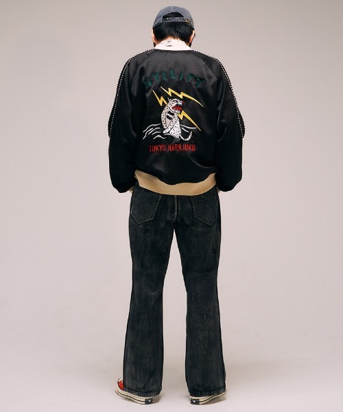 EFFECTEN(エフェクテン)の「mp13750- Rainbow Black Denim Pants デニムパンツ(デニムパンツ・メンズ・ブラック系その他/ブラック系その他2・ONE SIZE)」の19枚目の写真