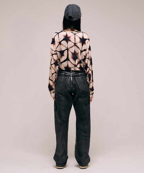 EFFECTEN(エフェクテン)の「mp13750- Rainbow Black Denim Pants デニムパンツ(デニムパンツ・メンズ・ブラック系その他/ブラック系その他2・ONE SIZE)」の21枚目の写真