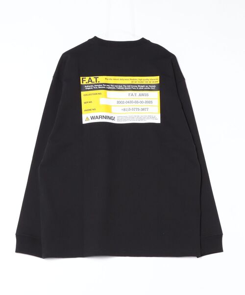 FAT(エフエイティー)の「WARNINTee(Tシャツ/カットソー・メンズ・ブラック/ホワイト/イエロー・JUMBO(XXL)/FAT(XL)/SKINNY(L)/TITCH(M))」の4枚目の写真