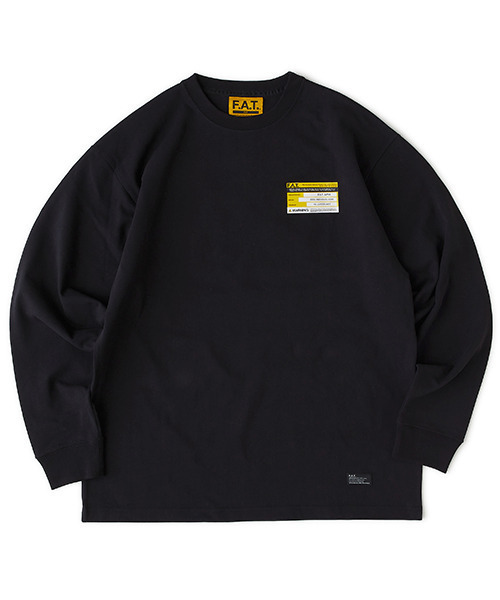 FAT(エフエイティー)の「WARNINTee(Tシャツ/カットソー・メンズ・ブラック/ホワイト/イエロー・JUMBO(XXL)/FAT(XL)/SKINNY(L)/TITCH(M))」の2枚目の写真