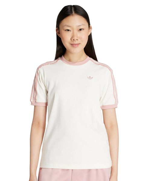 Tシャツ・カットソー ADIDAS RUFFLE 3S TEE 5FT2245 adidas RUFFLE 3S TEE オフホワイト（アディダス ラフル 3S