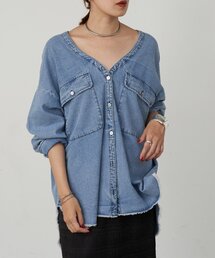 美品 SHENERYシーナリー シアーリネンフリルブラウス 黒 SHENERY（シーナリー）の「シアーリネンフリルブラウス（シャツ