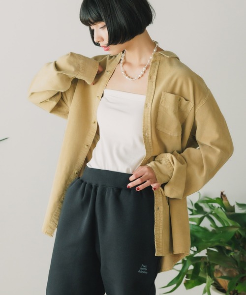 ROLLA'S(ローラス)の「▲ROLLA'S/ローラス MEN AT WORK CORD SHIRT コーデュロイシャツ(シャツ/ブラウス・レディース・サンドベージュ・S)」の1枚目の写真