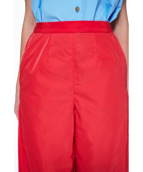 ENFOLD（エンフォルド）の「PEサテン サイドタックワイドパンツ（その他パンツ・レディース・スモークピンク・36/38）」の7枚目の写真