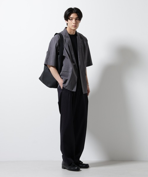 crewre 半袖　ジャケット シングルテーラード半袖ジャケット[品番：KTRW0024267]｜kutir