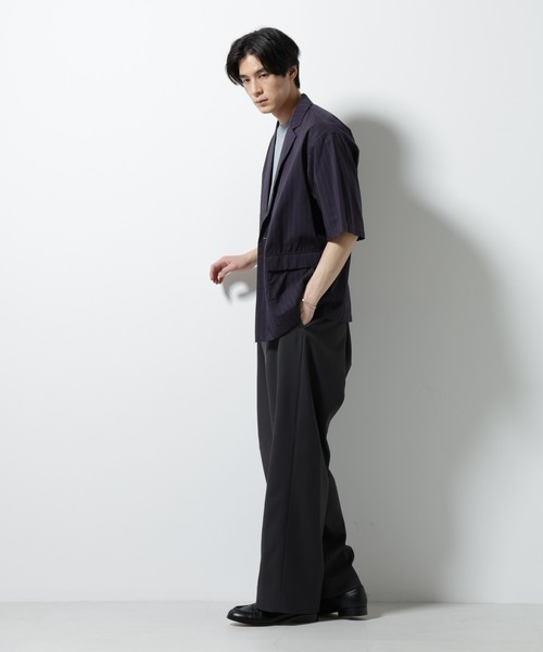 NANO universe（ナノユニバース）の「TEXBRID(R)シャツジャケット 半袖（テーラードジャケット・メンズ・その他1/その他2・S/M/L）」の17枚目の写真