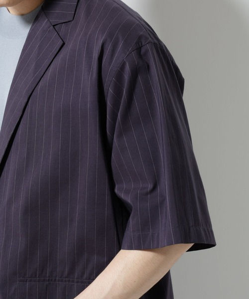 NANO universe（ナノユニバース）の「TEXBRID(R)シャツジャケット 半袖（テーラードジャケット・メンズ・その他1/その他2・S/M/L）」の21枚目の写真