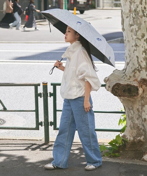 Franklin Climbing（フランクリンクライミング）の「【Franklin Climbing】【RAIN】自動開閉晴れ雨兼用折り畳み傘（折りたたみ傘・レディース・ブラック/ベージュ系その他/ホワイト系その他/グレー・ONE SIZE）」の7枚目の写真