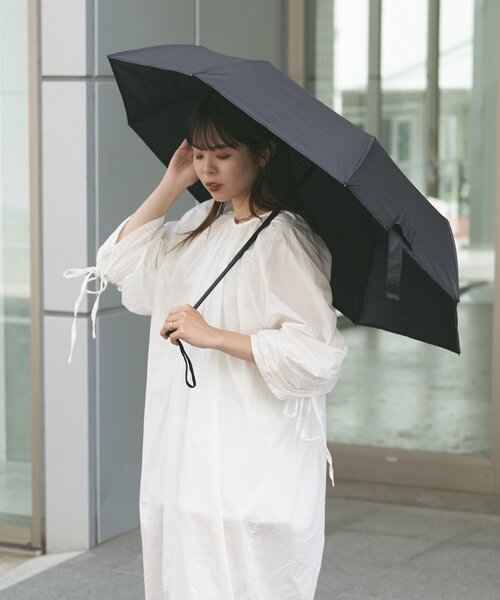 Franklin Climbing（フランクリンクライミング）の「【Franklin Climbing】【RAIN】自動開閉晴れ雨兼用折り畳み傘（折りたたみ傘・レディース・ブラック/ベージュ系その他/ホワイト系その他/グレー・ONE SIZE）」の10枚目の写真