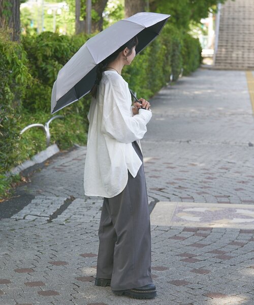 Franklin Climbing（フランクリンクライミング）の「【Franklin Climbing】【RAIN】自動開閉晴れ雨兼用折り畳み傘（折りたたみ傘・レディース・ブラック/ベージュ系その他/ホワイト系その他/グレー・ONE SIZE）」の22枚目の写真