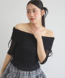 tシャツ 3.3 Field Trip／レーススリーブレス レディース 3.3 Field Trip／レースストール付き半袖T（Tシャツ/カットソー
