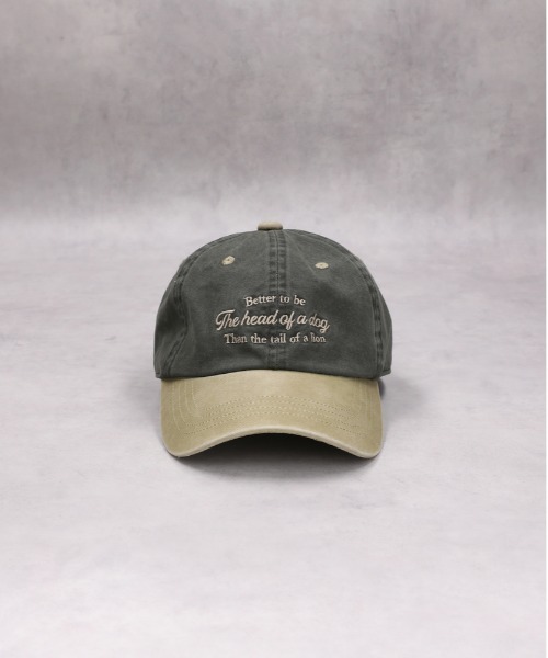 BACK NUMBER（バックナンバー）の「【BACK NUMBER】メッセージロゴキャップ（キャップ・メンズ・グレー/カーキブラウン・フリー）」の8枚目の写真