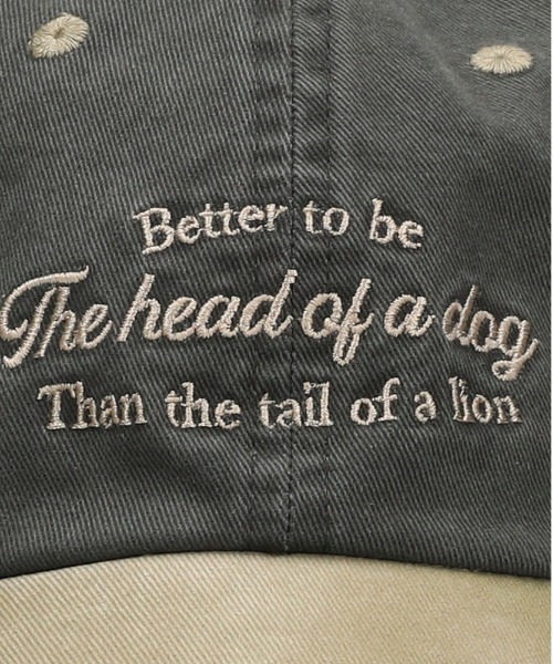 BACK NUMBER（バックナンバー）の「【BACK NUMBER】メッセージロゴキャップ（キャップ・メンズ・グレー/カーキブラウン・フリー）」の3枚目の写真