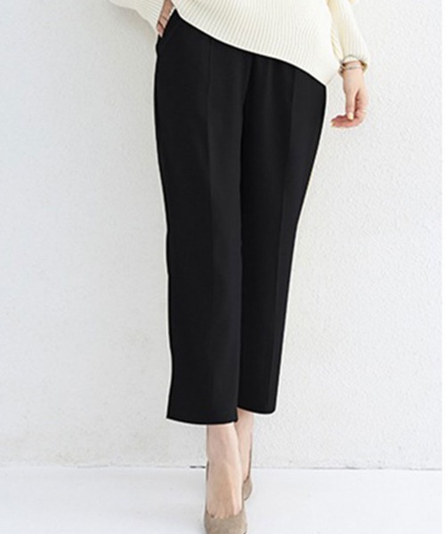 SallyLunn(サリーラン)の「シンプルテーパードパンツ(チノパンツ・レディース・アイボリー/ブラック/ブラウン・LARGE/MEDIUM)」の13枚目の写真