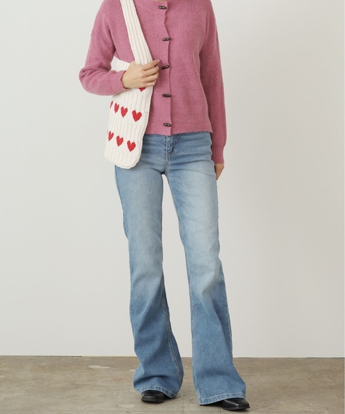 最も  △Tight Fit Flare Denim / タイトフィットローライズフレア パンツ