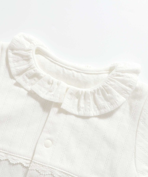 MAKE YOUR DAY（メイクユアデイ）の「ユニボンネット付きセレモニードレス（その他ベビーウェア・キッズ・オフホワイト・50-70cm）」の4枚目の写真