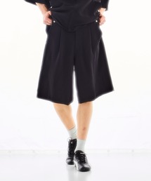 CONZ | PANEL CUT WIDE SHORTS/パネルカッティング/ショートパンツ/NVRFRGT(スラックス)