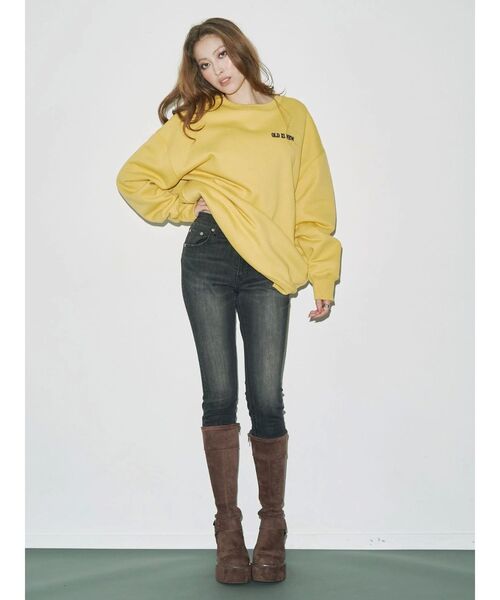 EVRIS（エヴリス）の「ヴィンテージライクストレッチスキニーデニムパンツ（デニムパンツ・レディース・ブラック/インディゴブルー・X-SMALL/SMALL/MEDIUM）」の7枚目の写真