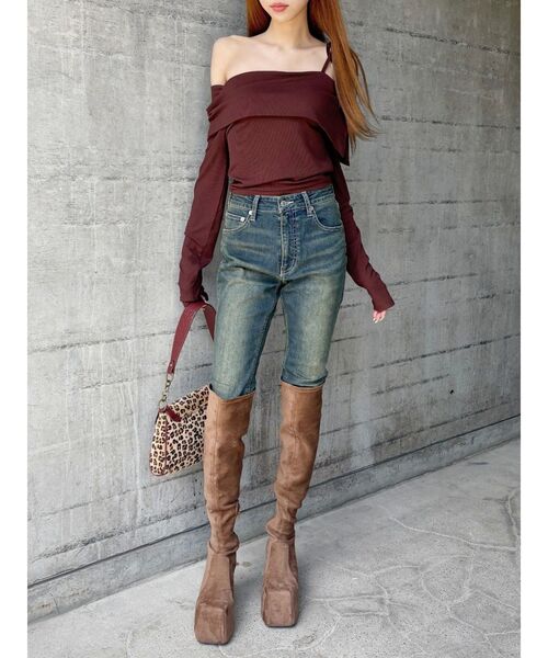 EVRIS（エヴリス）の「ヴィンテージライクストレッチスキニーデニムパンツ（デニムパンツ・レディース・ブラック/インディゴブルー・X-SMALL/SMALL/MEDIUM）」の21枚目の写真