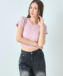 ラメ 肩 ライン ニット トップス