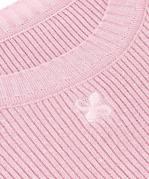 ANAP(アナップ)の「ラメ 肩 ライン ニット トップス(ニット/セーター・レディース・ピンク/グレー/ブラック・FREE)」の9枚目の写真