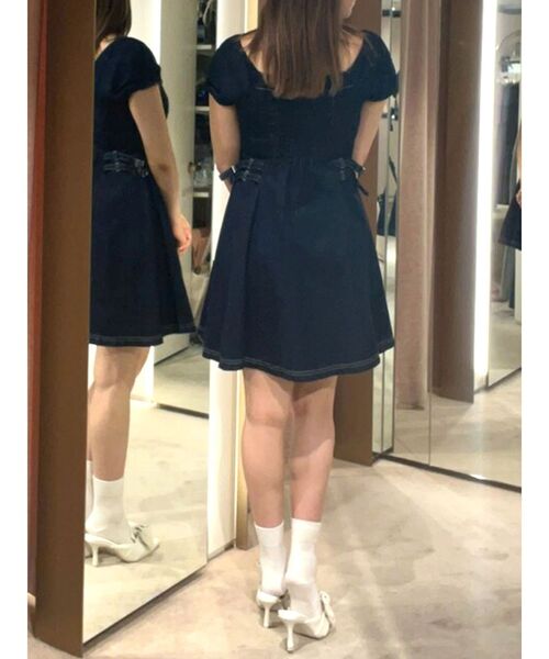 CALNAMUR（カルナムール）の「２ＷＡＹデニムワンピース（ワンピース・レディース・インディゴブルー/ブラック・FREE）」の11枚目の写真