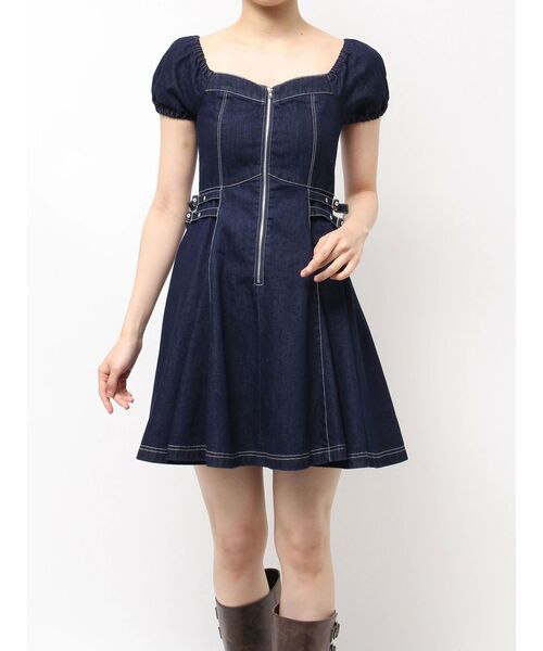CALNAMUR（カルナムール）の「２ＷＡＹデニムワンピース（ワンピース・レディース・インディゴブルー/ブラック・FREE）」の12枚目の写真
