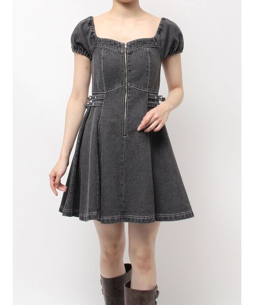 CALNAMUR（カルナムール）の「２ＷＡＹデニムワンピース（ワンピース・レディース・インディゴブルー/ブラック・FREE）」の13枚目の写真