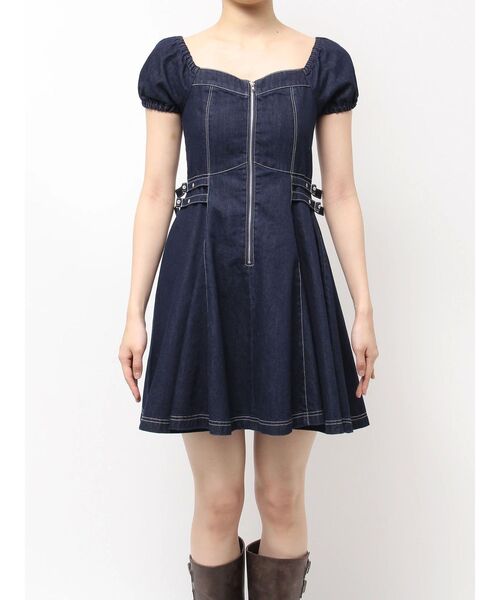CALNAMUR（カルナムール）の「２ＷＡＹデニムワンピース（ワンピース・レディース・インディゴブルー/ブラック・FREE）」の14枚目の写真