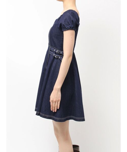 CALNAMUR（カルナムール）の「２ＷＡＹデニムワンピース（ワンピース・レディース・インディゴブルー/ブラック・FREE）」の15枚目の写真