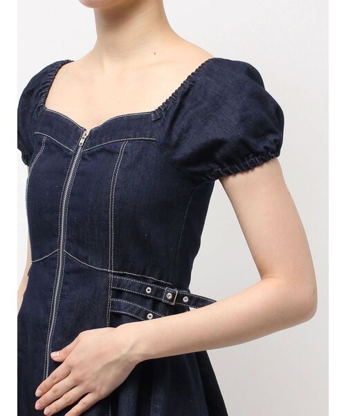 CALNAMUR（カルナムール）の「２ＷＡＹデニムワンピース（ワンピース・レディース・インディゴブルー/ブラック・FREE）」の18枚目の写真
