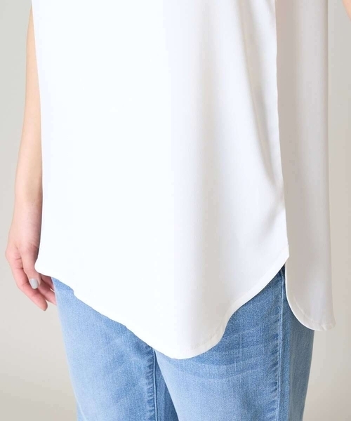 a.v.v（アーヴェヴェ）の「ラウンドヘムロングタンクトップ（タンクトップ・レディース・ホワイト・36/38/40/42）」の15枚目の写真