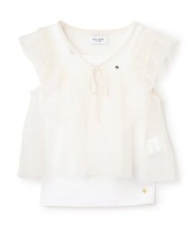 ケイトスペード　フリルネックブラウス　白　120 kate spade new york kids｜ケイトスペードニューヨーク（キッズ