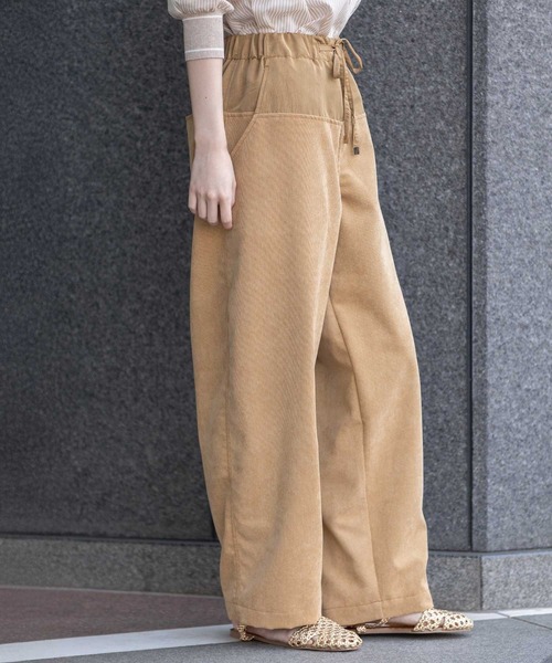 kolor ダメージ加工 コーデュロイ ワイドパンツ GOLDBEIGE kolor ダメージ加工 コーデュロイ ワイドパンツ GOLDBEIGE