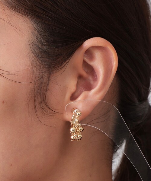 OPAQUE.CLIP（オペークドットクリップ）の「ドットメタルイヤリング（イヤリング・レディース・ゴールド/シルバー・00）」の6枚目の写真