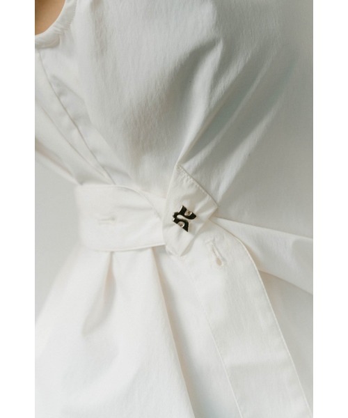 Knuth Marf(クヌースマーフ)の「2way asymmetry blouse(シャツ/ブラウス・レディース・ホワイト/ネイビー・FREE)」の7枚目の写真