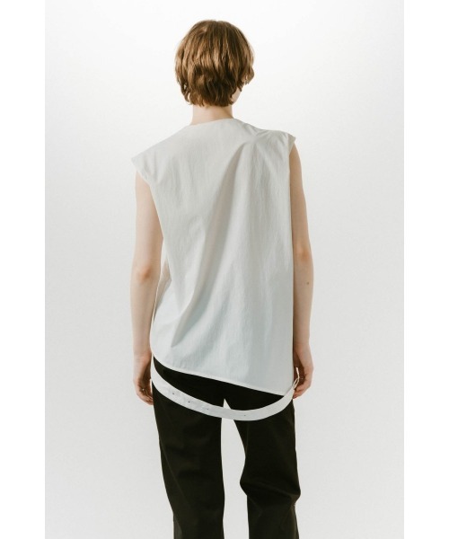 Knuth Marf(クヌースマーフ)の「2way asymmetry blouse(シャツ/ブラウス・レディース・ホワイト/ネイビー・FREE)」の10枚目の写真