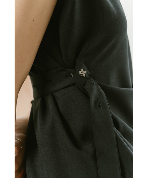 Knuth Marf(クヌースマーフ)の「2way asymmetry blouse(シャツ/ブラウス・レディース・ホワイト/ネイビー・FREE)」の14枚目の写真