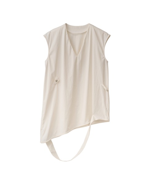 Knuth Marf(クヌースマーフ)の「2way asymmetry blouse(シャツ/ブラウス・レディース・ホワイト/ネイビー・FREE)」の20枚目の写真