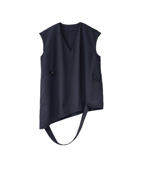 Knuth Marf(クヌースマーフ)の「2way asymmetry blouse(シャツ/ブラウス・レディース・ホワイト/ネイビー・FREE)」の21枚目の写真