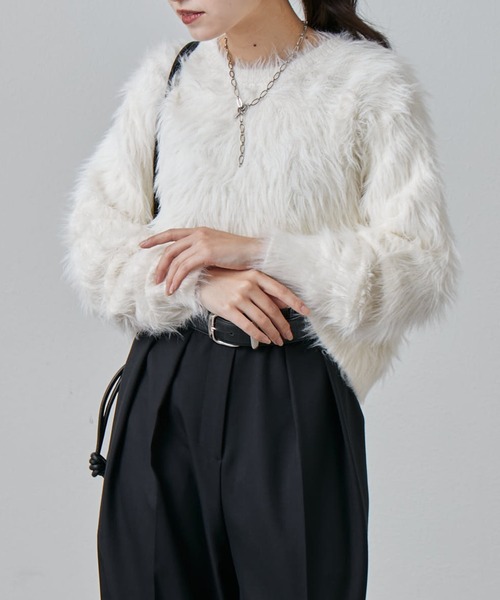 セール】シャギークロップドニット（ニット/セーター）｜Lui's（ルイス