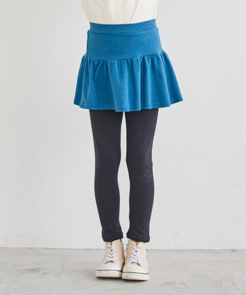 ever closet（エバークローゼット）の「ストレッチスカッツ(ギャザータイプ)（スカート・キッズ・ピンク系その他/ダークブルー/オレンジ/ブラウン/ベージュ系その他/レッド/グリーン系その他7/パープル系その他4/ブラック/クリーム/ラベンダー/マスタード/ライトグリーン・160cm/80ｃｍ/90cm/100cm/130cm/120cm/110cm/150cm/140cm）」の8枚目の写真