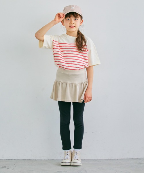 ever closet（エバークローゼット）の「ストレッチスカッツ(ギャザータイプ)（スカート・キッズ・ピンク系その他/ダークブルー/オレンジ/ブラウン/ベージュ系その他/レッド/グリーン系その他7/パープル系その他4/ブラック/クリーム/ラベンダー/マスタード/ライトグリーン・160cm/80ｃｍ/90cm/100cm/130cm/120cm/110cm/150cm/140cm）」の17枚目の写真