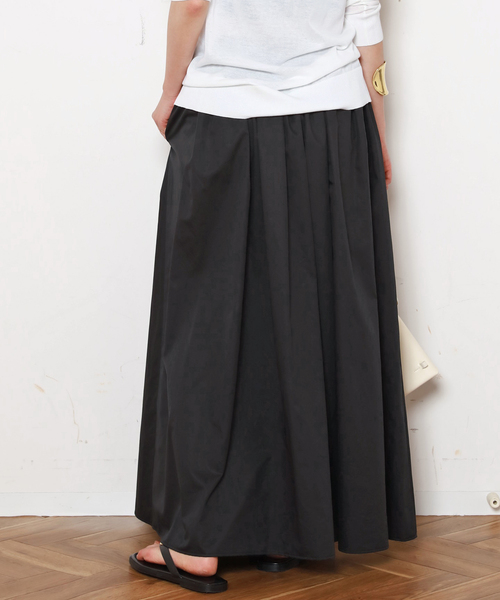 EVERYDAY I LIKE.（エヴリディアイライク）の「*Cotton Photogenic Skirt（スカート・レディース・ホワイト/ブラック・36/38）」の4枚目の写真