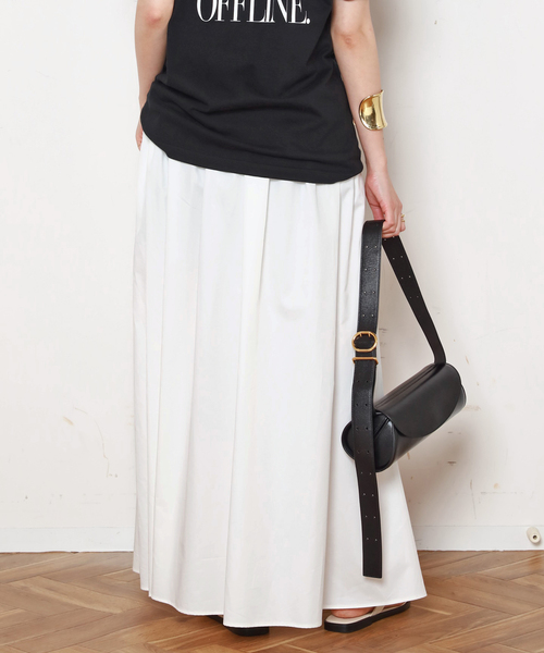 EVERYDAY I LIKE.（エヴリディアイライク）の「*Cotton Photogenic Skirt（スカート・レディース・ホワイト/ブラック・36/38）」の10枚目の写真