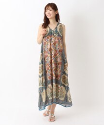 リゾート ノースリーブワンピース