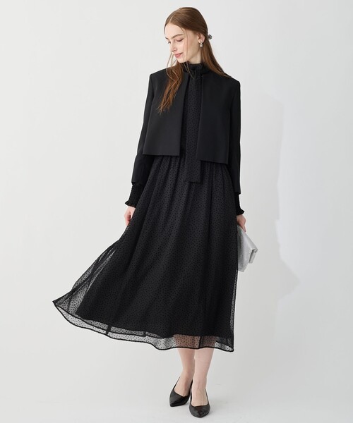 APPLAUDIR】シアードットフロッキー ドレス（ドレス）｜23区（ニジュウ
